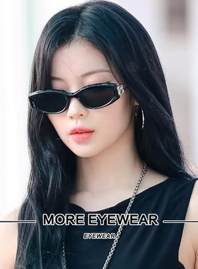 Asa同款GM墨镜女黑色猫眼复古高级感防紫外线太阳镜男SOLID LOOP