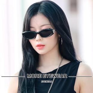 Asa同款 LOOP GM墨镜女黑色猫眼复古高级感防紫外线太阳镜男SOLID