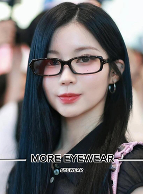 2025新款GM眼镜架女黑色窄框长方形可配度数素颜平光镜小脸松驰感