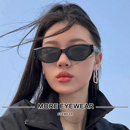 杨超越同款GM猫眼墨镜女Rococo黑色时尚复古百搭板材太阳镜男近视