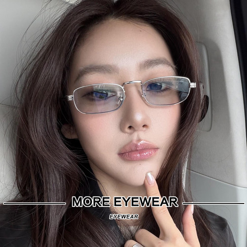 Jennie同款小方金属复古墨镜女