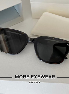 2025新款GM玳瑁色墨镜女长复古摩登显脸小拍照防嗮太阳镜男NUMER