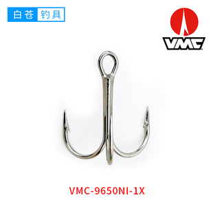 法国VMC三本钩加强防锈三爪锚钩路亚改装硬饵铁板VIB铅笔鱼钩9650
