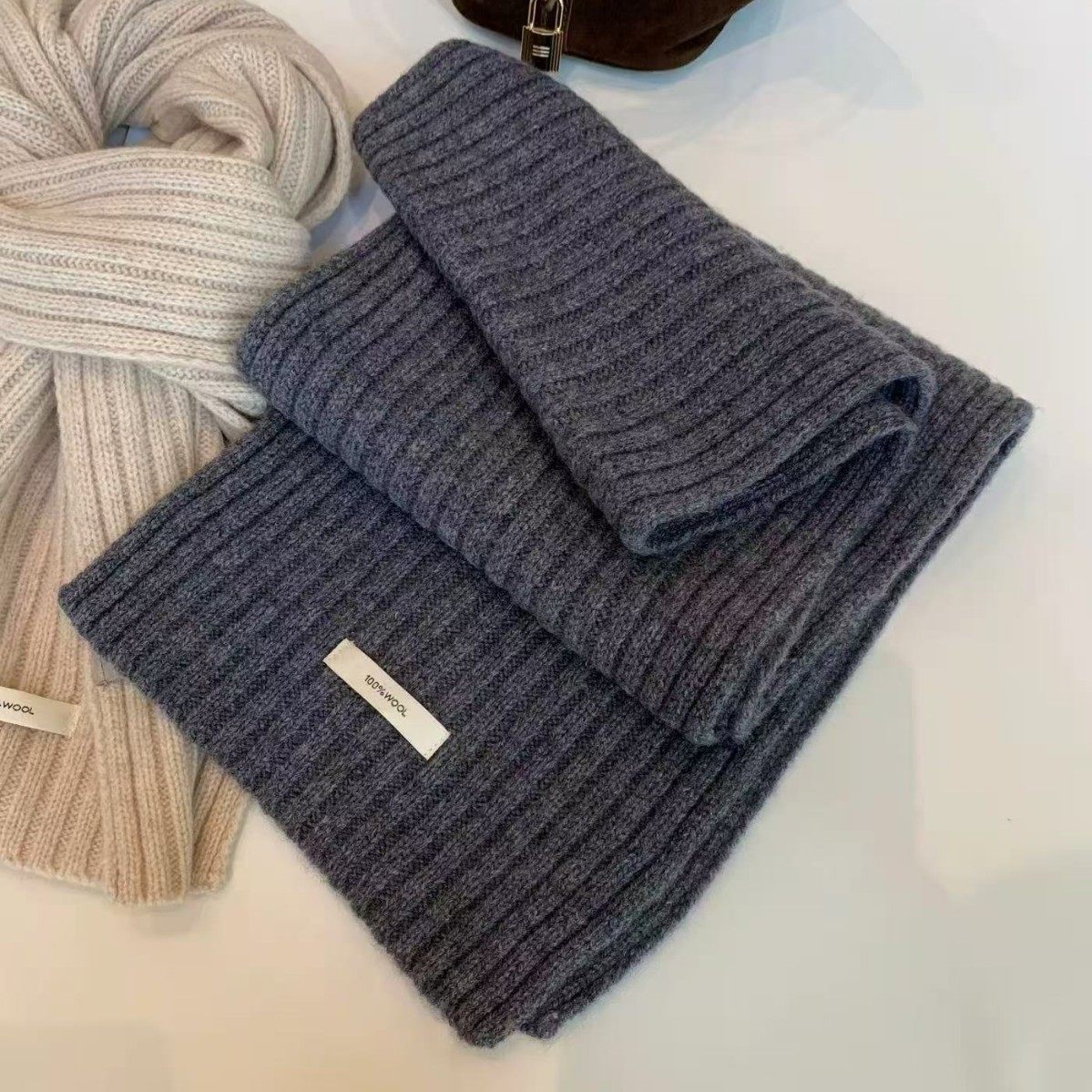 精选100%纯羊毛围巾2025冬新款毛绒感坑条男女情侣保暖围脖女,服饰配件/皮带/帽子/围巾,围巾/丝巾/披肩,淘宝优惠券,粉丝福利购,淘宝优惠卷