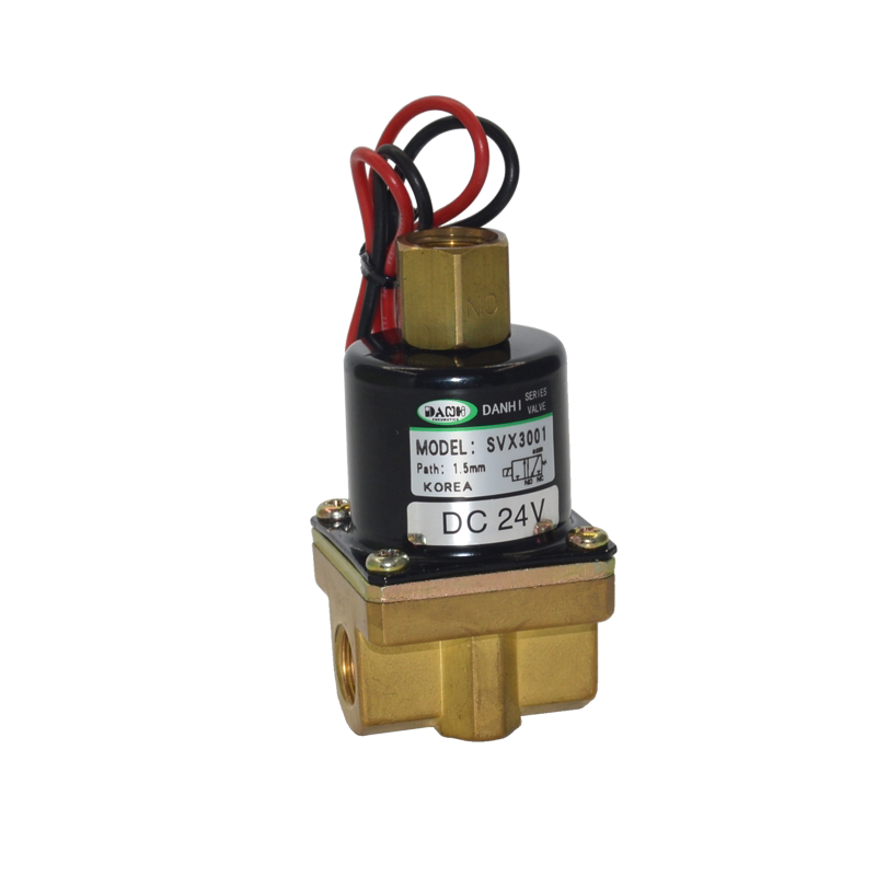 DANHI丹海小型直动式2位3通电磁气阀韩国sanwo型SVX3001水油气体