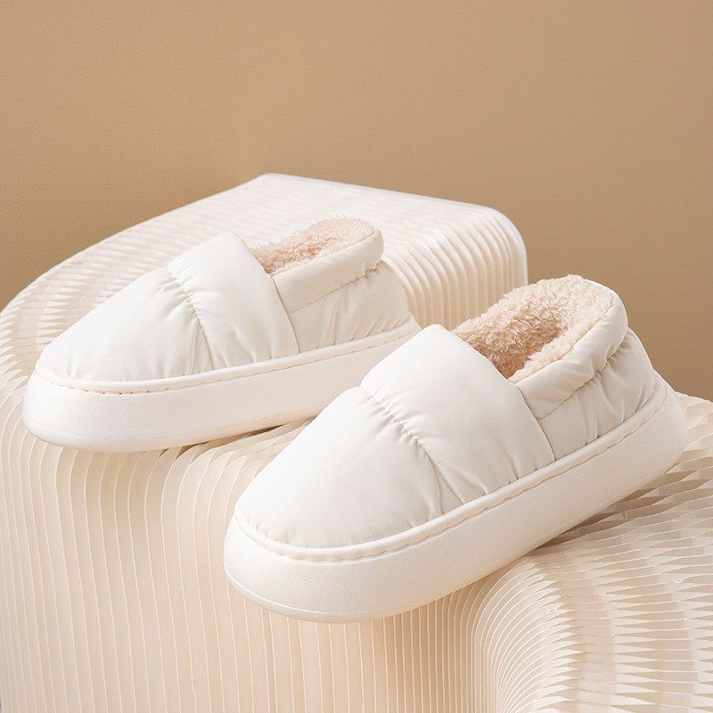 特价毛绒保暖包跟棉拖鞋女秋冬防滑厚底室内居家外穿棉鞋男冬xc34