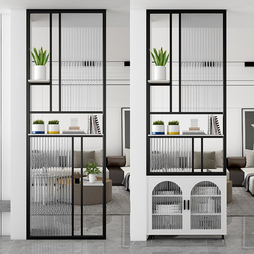 简约长虹玻璃隔断不锈钢入户