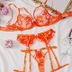 thin bra lace transparent Ultra gathering mesh sexy set