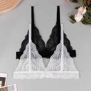 style thin female cup lingerie French sexy Triangle strap