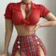 Lingerie Set Sexy Lace Temptation with Top Uniform Slit