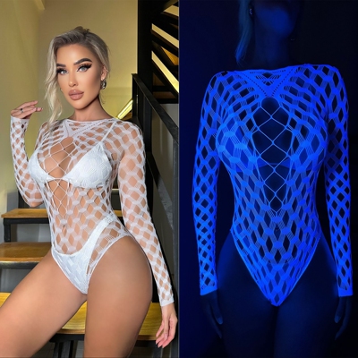 2026 New Arrival: Women’s Fluorescent Openwork Jumpsuit—Lo