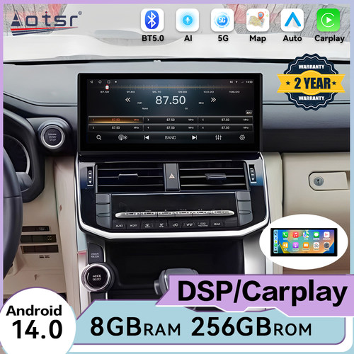 适用于丰田酷路泽LC300安卓中控大屏导航Carplay360全景一体机