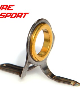 波腾NOG路亚竿双腿导环金色瓷环枪色不锈钢导眼导线环鱼竿DIY配件