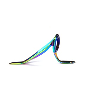 波腾路亚竿LC长腿防缠绕导环铁板放流竿彩架蓝环导眼船竿DIY配件