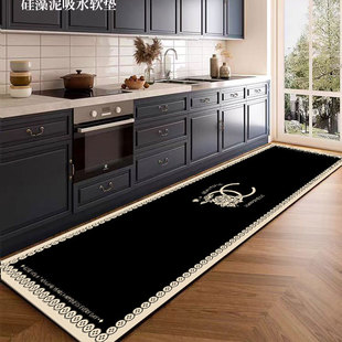 小香风厨房地垫防油防水硅藻泥吸水垫脚垫可擦免洗防滑耐脏地毯
