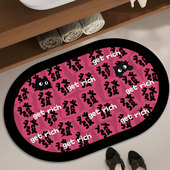 多巴胺浴室防滑吸水地垫国潮风硅藻泥防摔脚垫速干挡水卫生间垫子