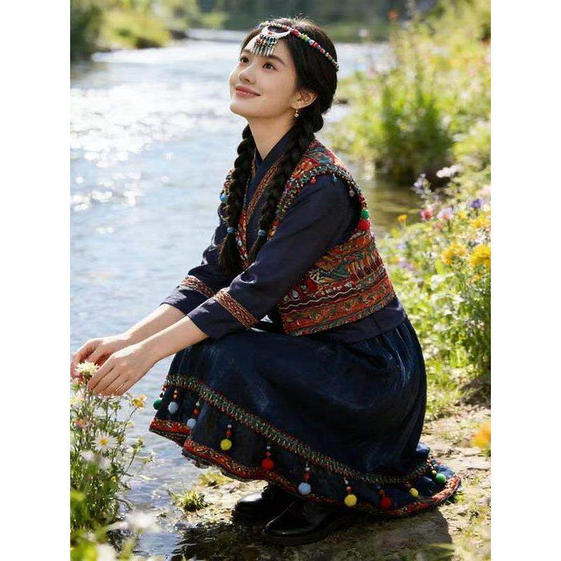 广西三月三服装舞蹈演出少数民族风女装壮族苗族布依族阿昌族瑶族