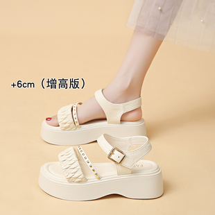 凉鞋女款2026新款夏季配裙子外穿百搭软底不累脚防滑厚底沙滩凉鞋