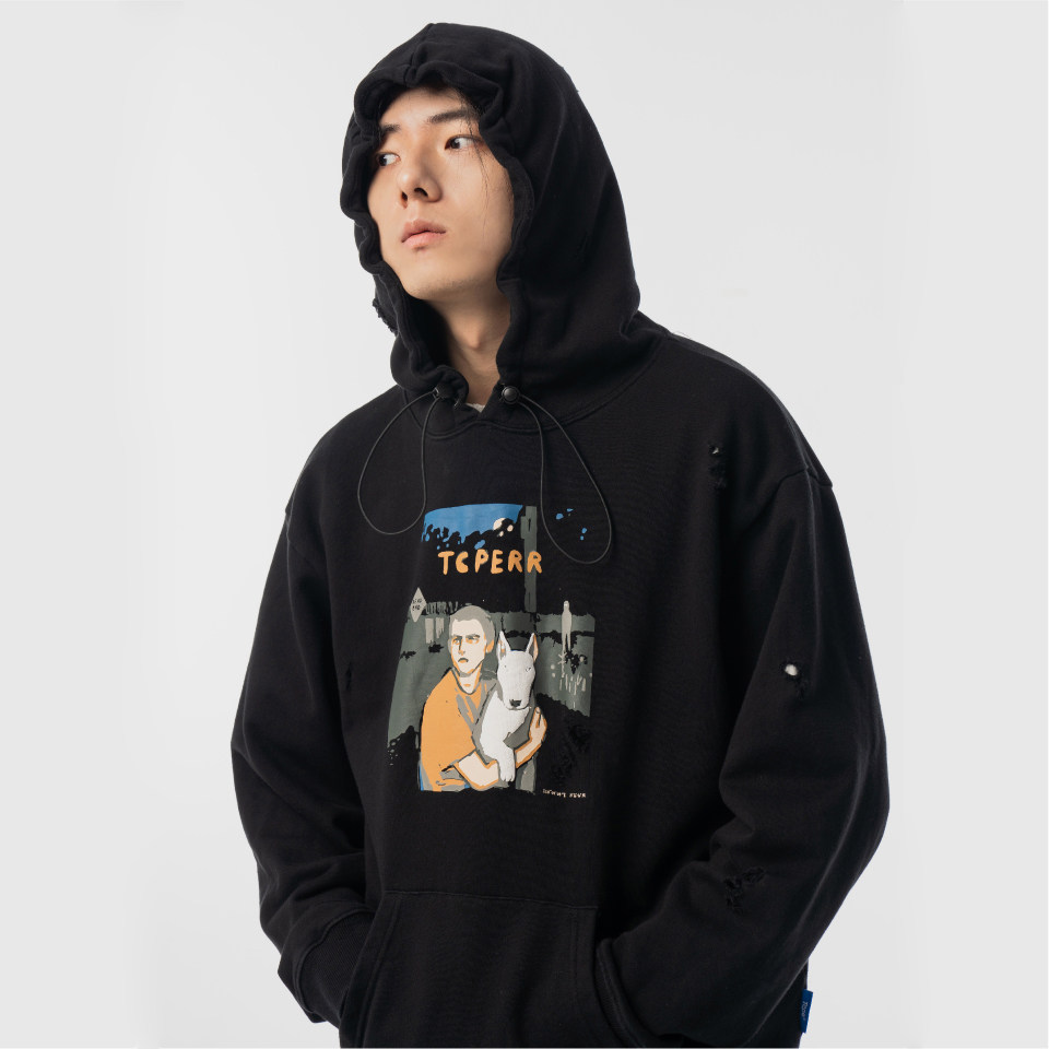 TCPerror2019 new pattern winter animal printing Chaopai Hooded street Easy washing hole Sweater men and womenin the Men's clothing, Sweater  category - from Buy2taobao.com to provide professional Taobao agent buy service