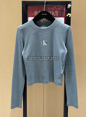 CK Jeans国内代购2026年春夏新款女士长袖T恤47A803G-26S