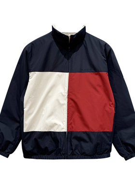 Tommy25新款秋冬男双面穿立领轻薄90鹅绒羽绒服MW0MW42959