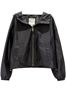 CK Jeans国内代购2025年秋冬新款女士老花字母连帽外套44D510G