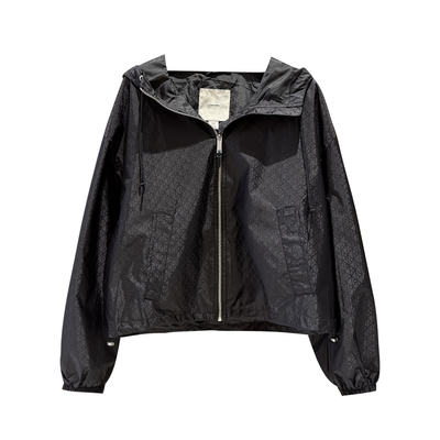 CK Jeans国内代购2025年秋冬新款女士老花字母连帽外套44D510G