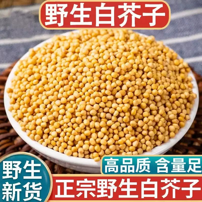 正品纯天然白芥子新货中药材正宗辣菜子粒大饱满原色挑选干净无硫