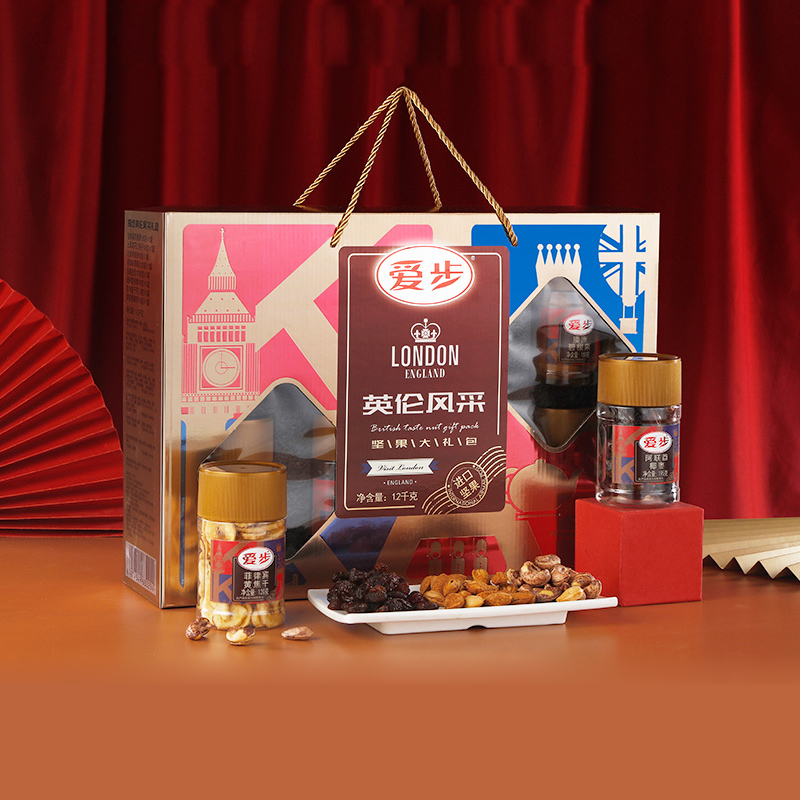 爱步坚果礼盒罐装新年礼品伴手礼