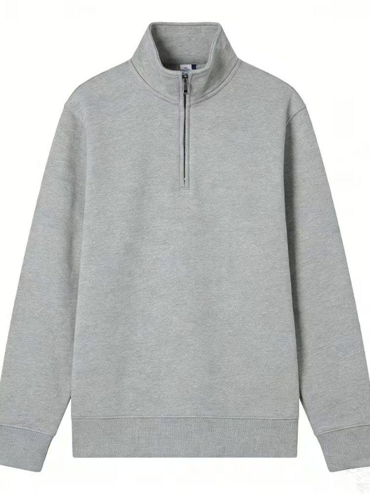 thumbnail for Men's Half-Zip Pullover Hoodie Men's Half-Zip Pullover Sweatshirt C
