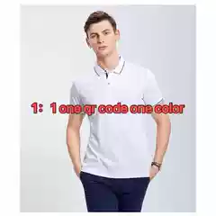 Custom Fit Classic Polo Shirt Men's Two-Button Polo Short-Sleeve K22C