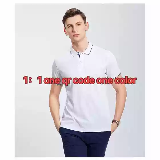 Custom Fit Classic Polo Shirt Men's Two-Button Polo Short-Sleeve K22C