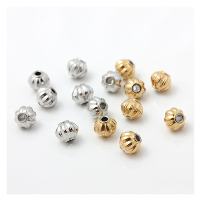 不褪色钛钢镀18K金灯笼珠子