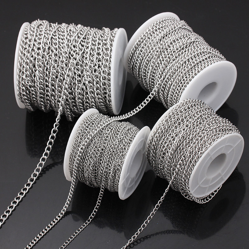 不掉色304钛钢延长链加长链侧身链条吊链DIY制作手链项链材料配件,饰品/流行首饰/时尚饰品新,链条,淘宝优惠券,粉丝福利购,淘宝优惠卷