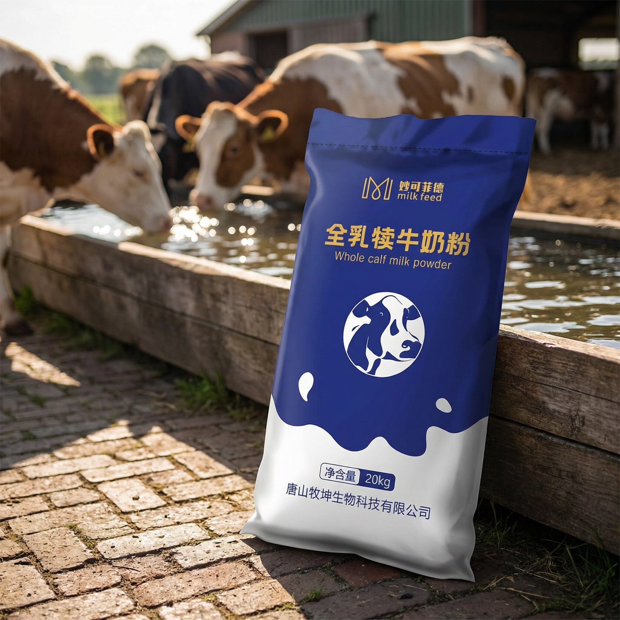 妙可菲德犊牛奶粉小牛代乳粉牛犊兽用代乳宝动物营养品40斤袋装