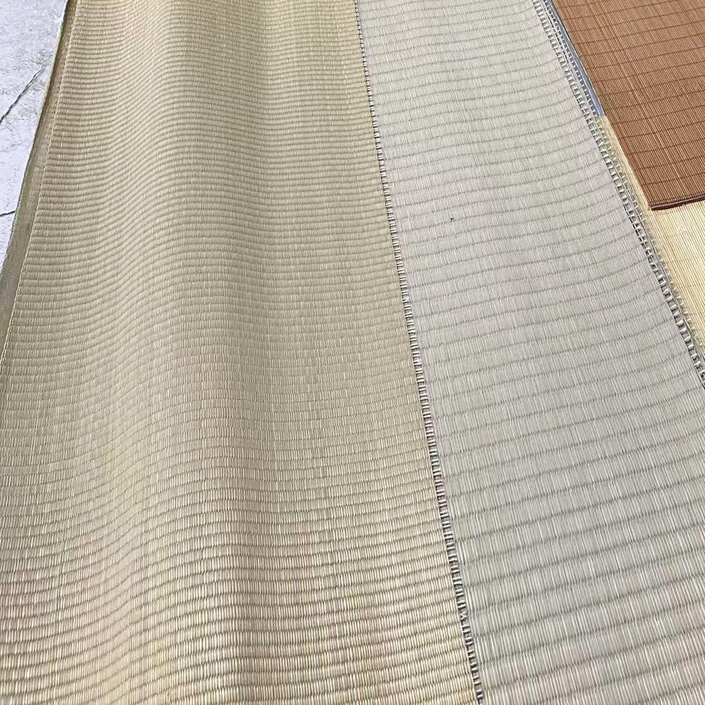 宁波草席卷材门幅90/100/120cm日式榻榻米席面更换半成品床席材料