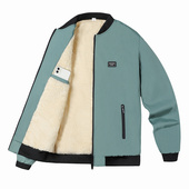 秋冬季 棒球服外衣 休闲夹克宽松潮流青年帅气薄款 男士 加绒外套新款