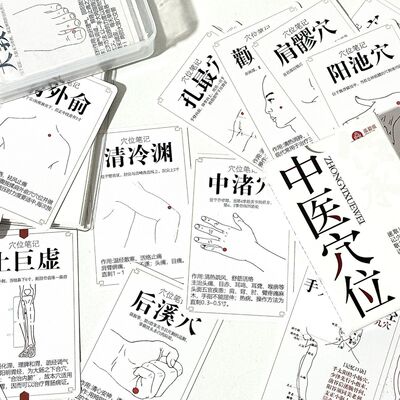 110张中医穴位卡片基础入门图解