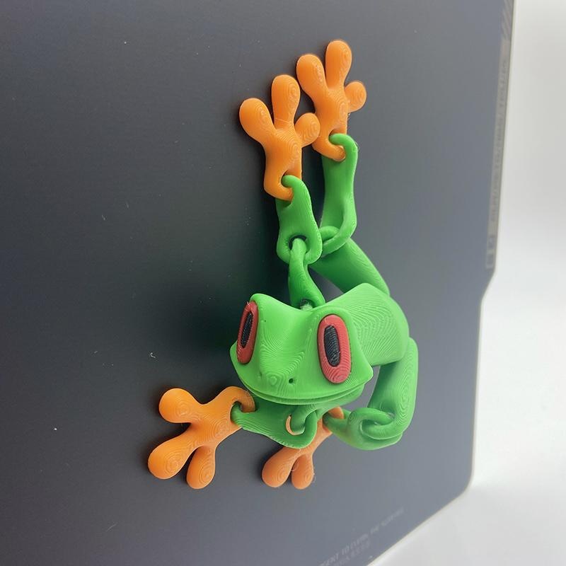 3D打印磁吸青蛙关节可活动物模型工艺品桌面冰箱摆件手办儿童玩具