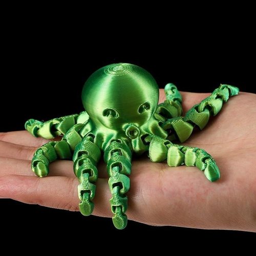 3D打印玩具磁吸摆件八爪鱼章鱼乌贼仿真动物模型关节可动手办儿童