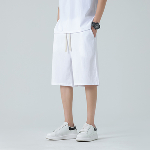夏季新款纯色宽松休闲短裤男女直筒日系潮牌运动五分裤男DK01P25图片
