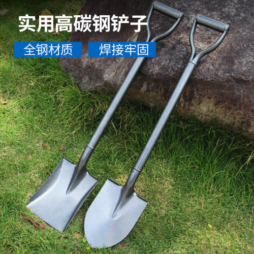 工兵铲越野锰钢不锈钢挖土小兵工铲子大铁铲户外铁锹全钢加厚农用