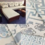 Trung Quốc phong cách chenille jacquard sofa vải DIY handmade sofa bọc đệm gối chống trượt sofa khăn - Vải vải tự làm chất vải thô