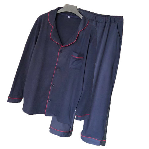 休闲家居服德绒棉长袖睡衣情侣款