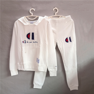 宽松纯棉长袖 束脚卫裤 运动衣男女 休闲舒适连帽卫衣套装 尾dan春季