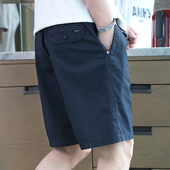 夏季 五分裤 纯棉外穿宽松中年爸爸中裤 男士 高端 休闲短裤 2025新款