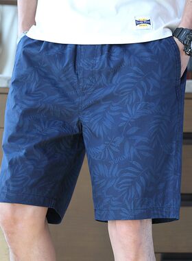 夏季薄款纯棉沙滩裤休闲外穿居家