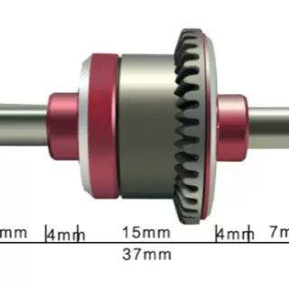 飞越1/12沙漠猎鹰遥控车配件升级版全金属后差速器总成OP改装DIY