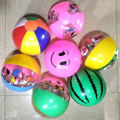 六彩球笑脸球西瓜球戏水球休闲
