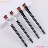 单支眼影刷化妆刷子式 7.5平头眼影棒唇刷美妆工具遮瑕